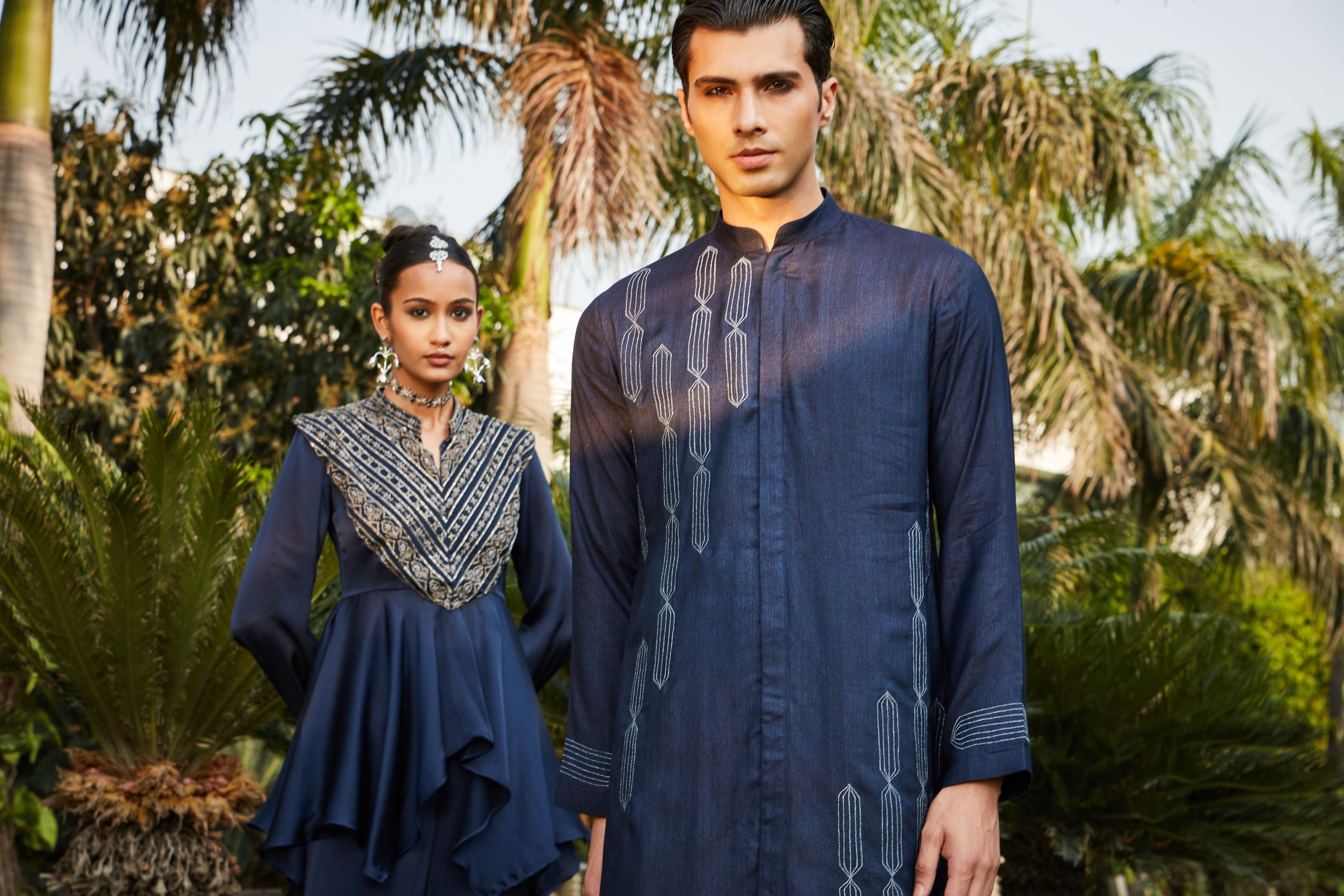 Zahrah & Amin- Navy Blue Sets-1